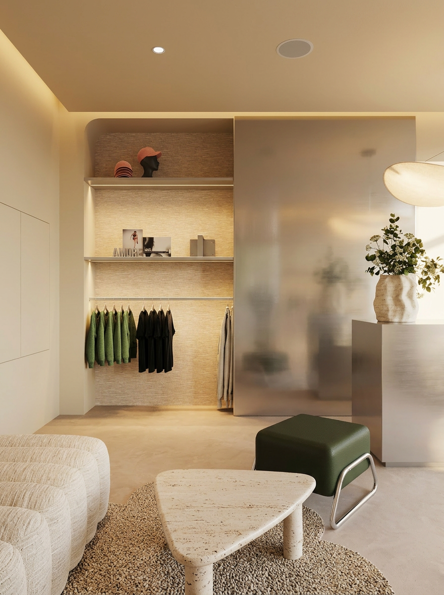 Boutique retail corner inside Ikigai Studio